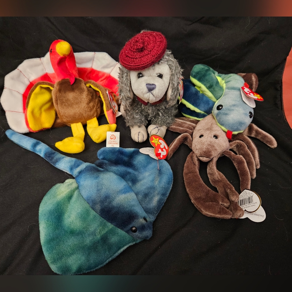 5 PC lot - TY Beanie Babies